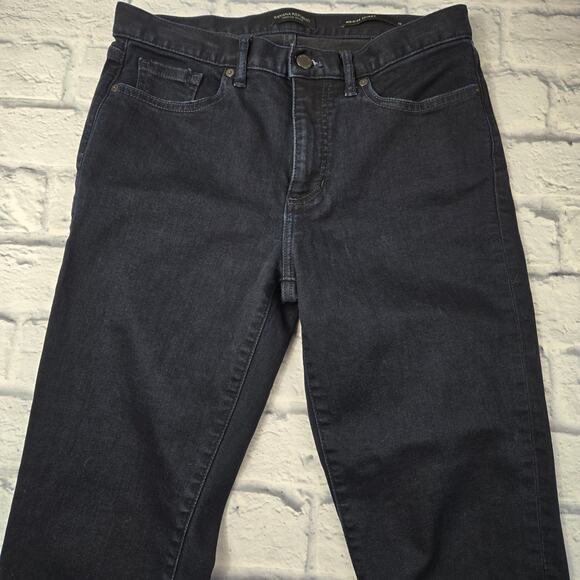 Banana Republic Women's Jeans Premium Denim Mid Rise Skinny Dark Rinse size 29 - Picture 2 of 12
